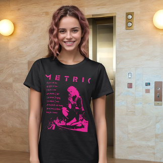 Camiseta Indie Rock Vibes: Banda Métrica Emily Haines Lyric