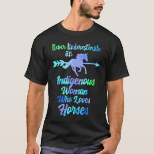 Camiseta Indígenas ama cavalos índios americanos