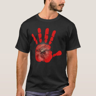 Camiseta Indígenas Americano Nativo de Sangue Indiano de Mã