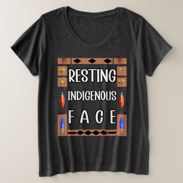 Camiseta Indígenas em repouso (Frente do Design)