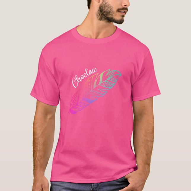 Camiseta Indígenas Feather Tee Native American Choctaw Tri (Frente)