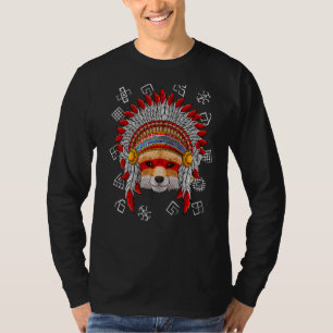Camiseta Indígenas Fox Native American Indian Headdress 1