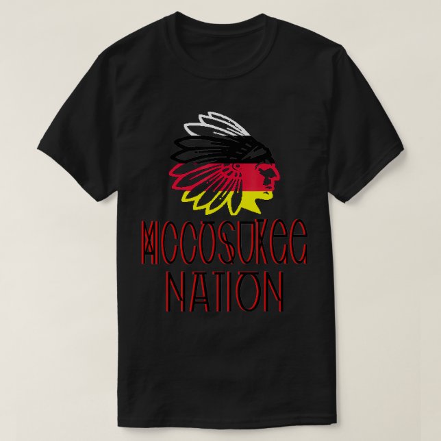 Camiseta Indígenas Nativo Americano de Sinalizador da Micco (Frente do Design)