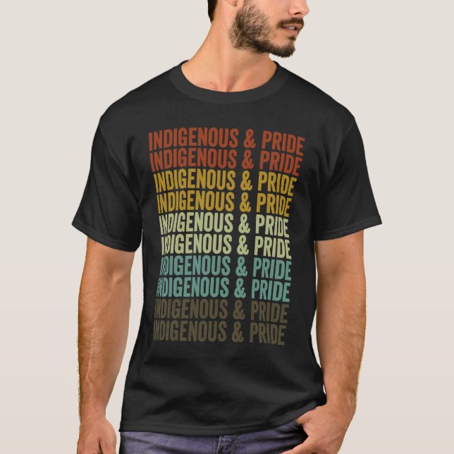 Camiseta Indigenous & Pride Native American (Frente)