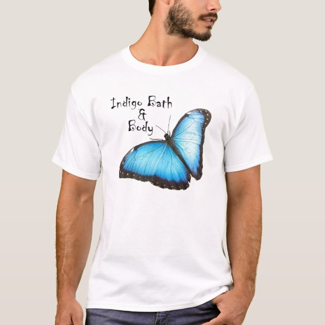 Camiseta Índigo de Stripey (Frente)