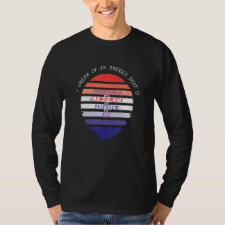 Camiseta Indivisivel Com Liberdade E Justiça Para Todos