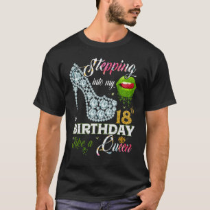 Camiseta Indo Ao Meu 18º Aniversário Como Uma Rainha 18 Yea