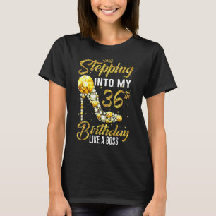 Camiseta Indo Ao Meu 36º Aniversário Como Um Bday Chefe Wo
