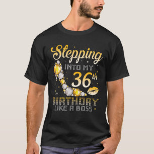 Camiseta Indo Ao Meu 36º Aniversário Como Um Chefe Gi De Bd