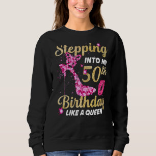 Camiseta Indo Ao Meu 50º Aniversário Como Uma Rainha Feliz