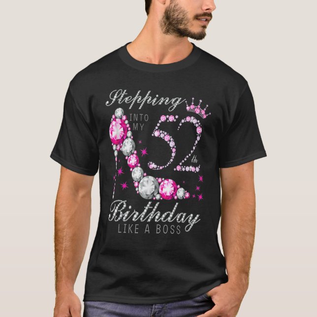 Camiseta Indo Ao Meu 52 Aniversário Como Um Chefe 52º Da (Frente)