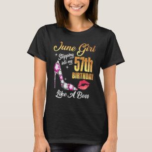 Camiseta Indo Ao Meu 57º Aniversário Como Um Chefe Por 57