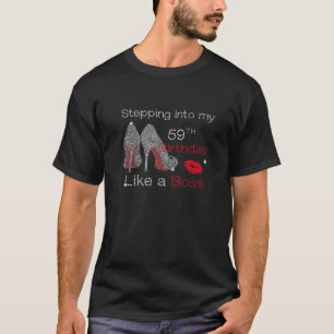 Camiseta Indo Ao Meu 59º Aniversário Como Uma Rainha Desd