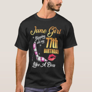 Camiseta Indo Ao Meu 77º Aniversário Como Um Chefe Por 77