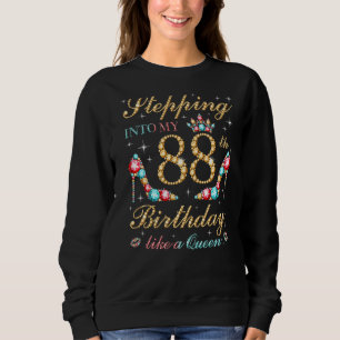 Camiseta Indo Ao Meu 88º Aniversário Como Uma Rainha Chefe