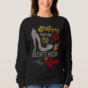 Camiseta Indo Ao Meu Aniversário 80 Como Uma Rainha 80 Yea