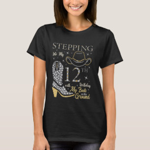 Camiseta Indo Ao Meu Aniversário De 12 Com As Minhas Botas