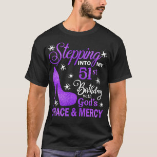 Camiseta Indo Ao Meu Aniversário De 51 ruas Com Deuses Grac