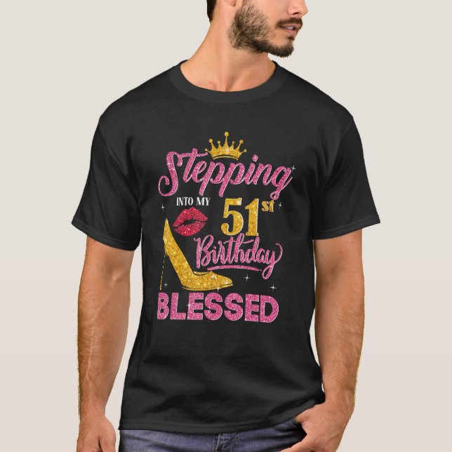 Camiseta Indo Ao Meu Aniversário De 51 ruas Como Um Chefe D (Frente)