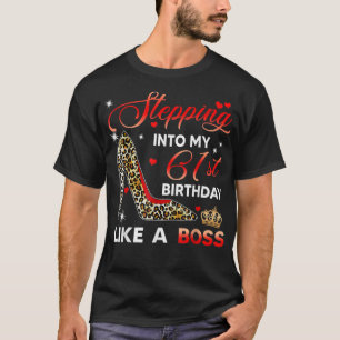 Camiseta Indo Ao Meu Aniversário De 61 ruas Como Um Chefe