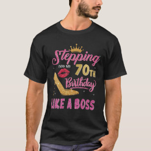 Camiseta Indo Ao Meu Aniversário De 70 Como Um Chefe 70 An