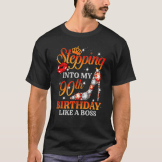 Camiseta Indo Ao Meu Aniversário De 90 Como Um Chefe De 90 