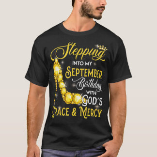 Camiseta Indo Ao Meu Aniversário De Setembro Com Deuses Gra