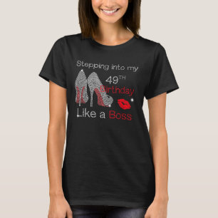 Camiseta Indo Ao Meu Quarenta E Nono Aniversário Como Uma R