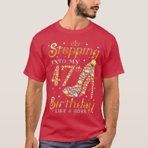 Camiseta Indo Ao Meu Quarenta E Sétimo Aniversário Como Uma