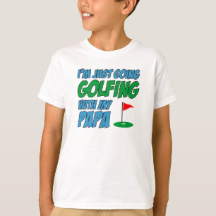 Camiseta Indo Golfe Com Papai Avô