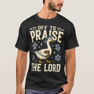 Camiseta Indo Louvar ao Senhor Versículo Bíblico Cristão