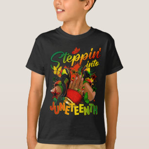 Camiseta Indo Para A Décima Sétima Mulher Negra Afro
