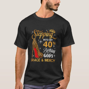 Camiseta Indo para a Graça de Meu Deus aniversário de 40
