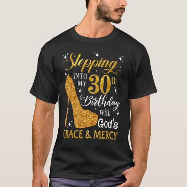 Camiseta Indo para a minha aniversário de 30 anos com a gra (Frente)