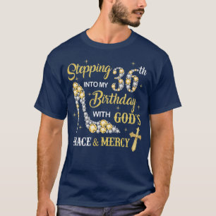 Camiseta Indo para o meu 36º aniversário com Deuses Grace e