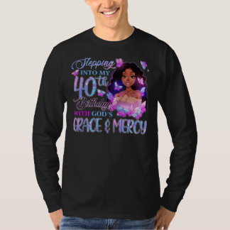 Camiseta Indo para o meu 40º com Melan, Compaixão de Graça