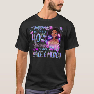 Camiseta Indo para o meu 40º com Melan, Compaixão de Graça