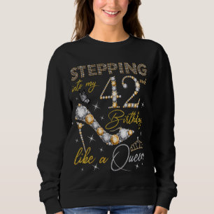 Camiseta Indo para o meu 42º aniversário como uma Rainha 42