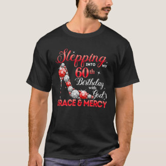 Camiseta Indo para o meu 60º aniversário com a Graça de Deu