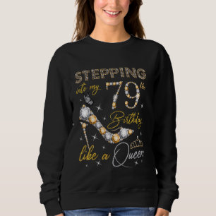 Camiseta Indo para o meu 79º aniversário como uma Rainha 79
