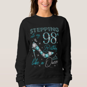 Camiseta Indo para o meu 98º aniversário como uma Rainha 98