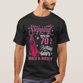 Camiseta Indo para o meu aniversário de 70 com a graça de D
