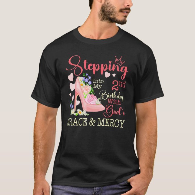 Camiseta Indo para o meu centésimo segundo aniversário com  (Frente)