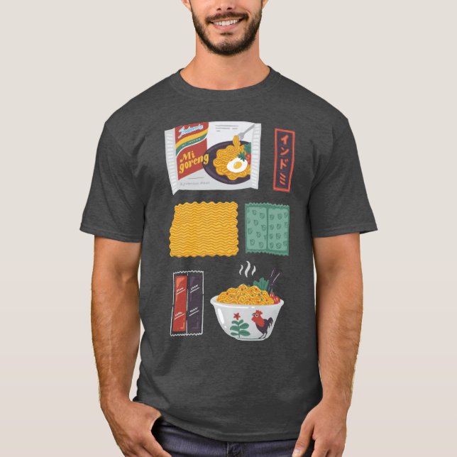 Camiseta Indomie Mie Goreng Premium Print (Frente)
