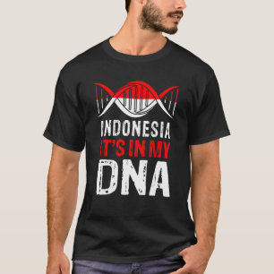 Camiseta Indonésia Está em Meu DNA Orgulhoso Indonésia