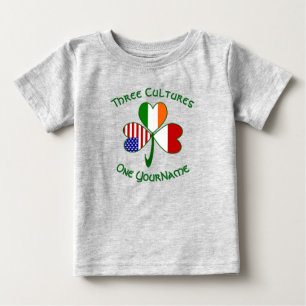 Camiseta Indonésia Irlanda EUA Trevo Bandeira Personalizada