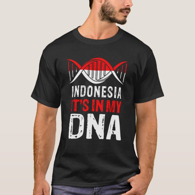 Camiseta Indonesia It s In My DNA Proud Indonesian Indonesi (Frente)