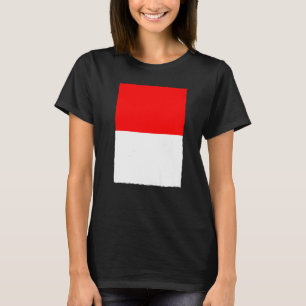 Camiseta Indonésia: Retro Vintage - Bandeira Nacional Indon