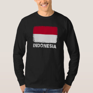 Camiseta Indonésia: Sinalizador de apoio às Pessoas indonés