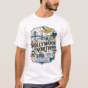 Camiseta Indústria Cinematográfica Hollywood Norte Vancouve